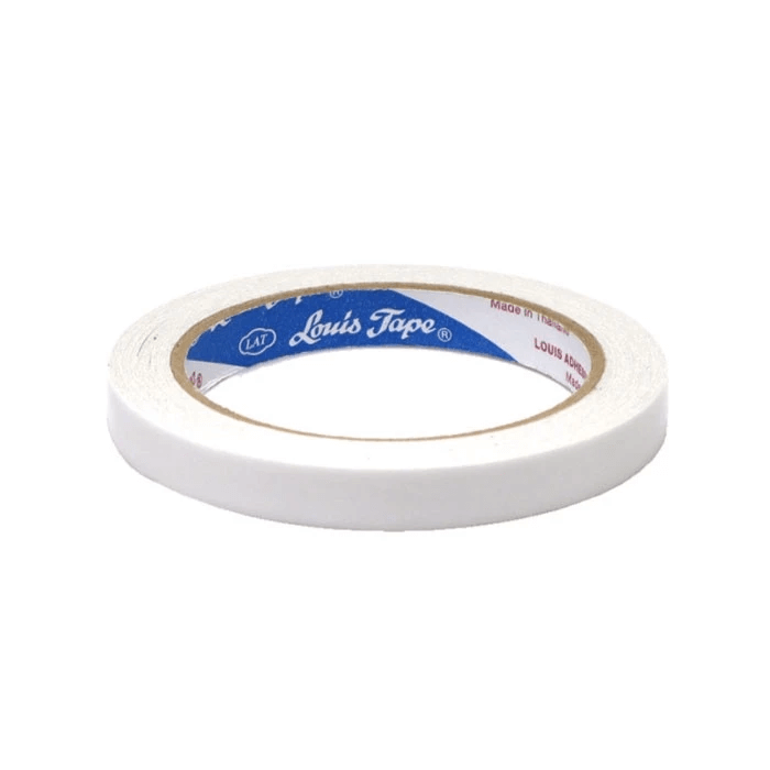 เทปกาวสองหน้าบาง LOUIS TAPE ทิชชู่ 1/2นิ้ว x 20หลา จำนวน 1 ม้วน_1